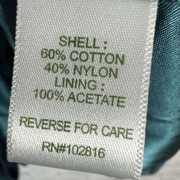 Garnet Hill Bohème Easy Lace Dress in Teal Green Bishop Sleeve 8 - Picture 14 of 15